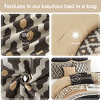 Ensemble de couette géométrique de luxe Nanshing Calvin 10 pièces