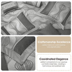 Ensemble de couette géométrique moderne Nanshing Daniella 7 pièces