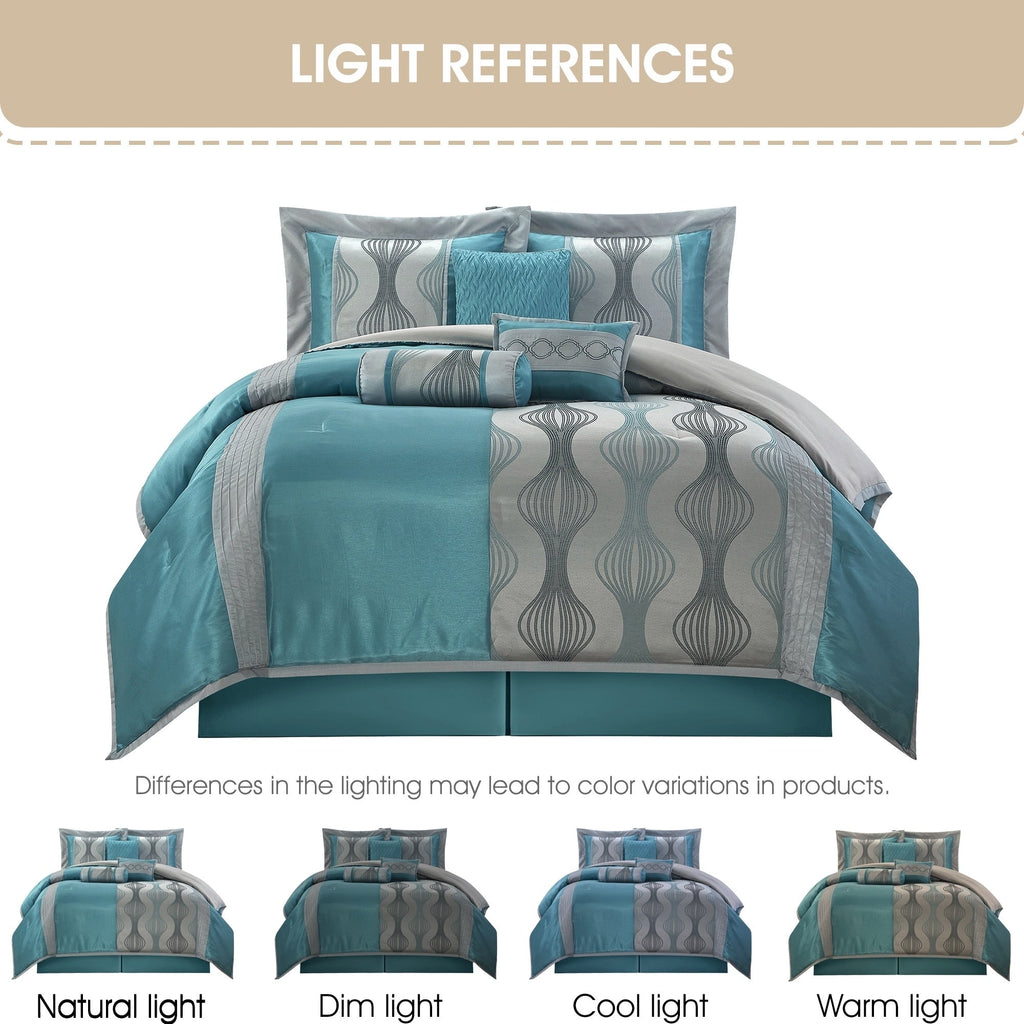 Ensemble de couette géométrique moderne Nanshing Daniella 7 pièces