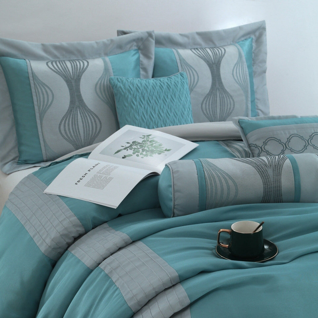 Ensemble de couette géométrique moderne Nanshing Daniella 7 pièces
