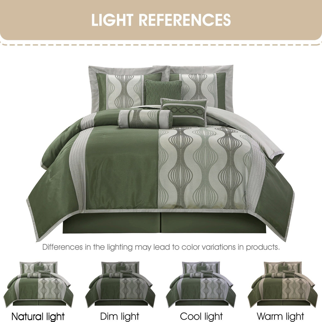 Ensemble de couette géométrique moderne Nanshing Daniella 7 pièces
