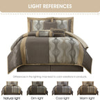 Ensemble de couette géométrique moderne Nanshing Daniella 7 pièces