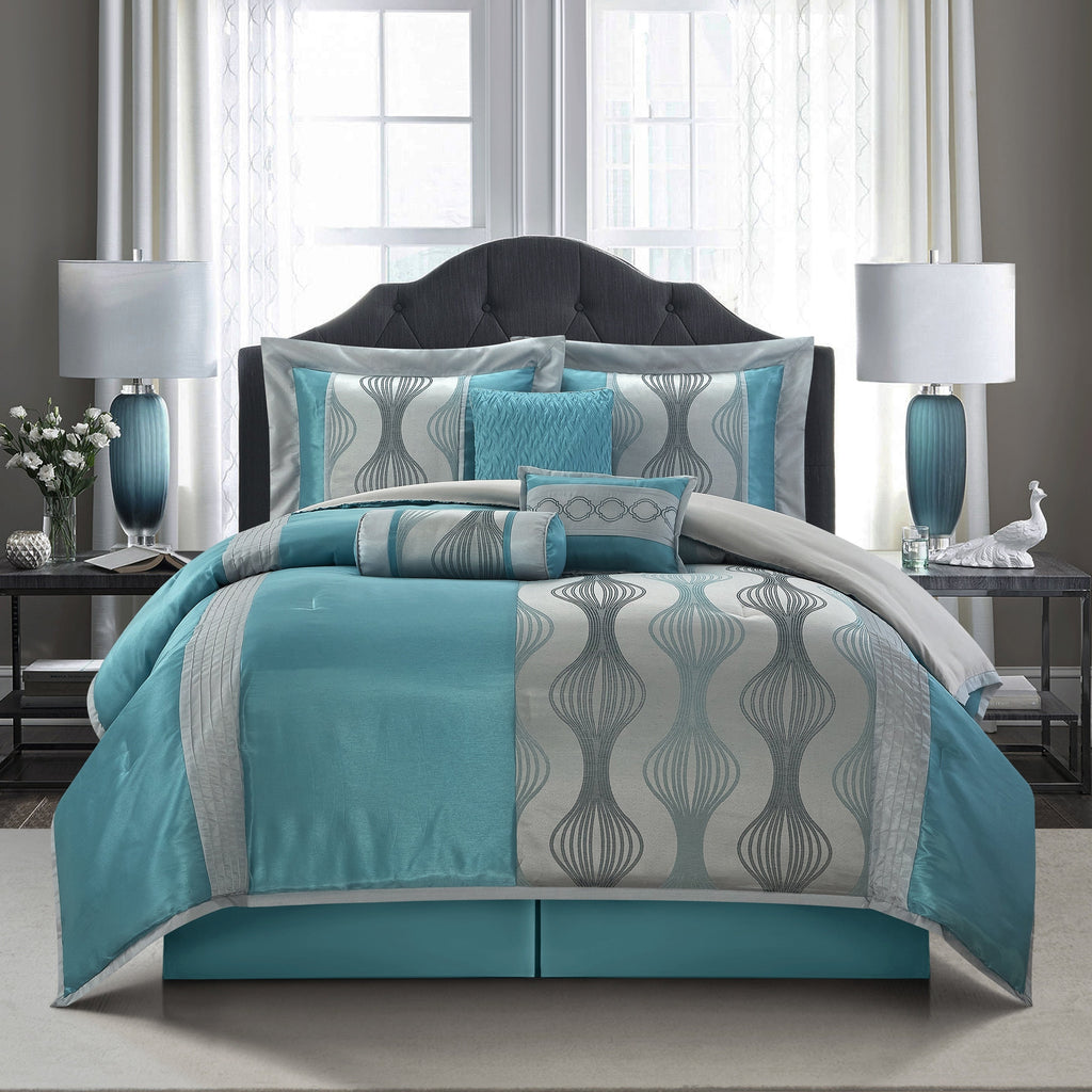 Ensemble de couette géométrique moderne Nanshing Daniella 7 pièces