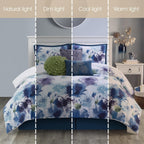 Ensemble de couette florale Nanshing Leela 7 pièces