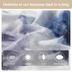 Ensemble de couette florale Nanshing Leela 7 pièces