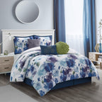 Ensemble de couette florale Nanshing Leela 7 pièces