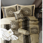 Ensemble de couette élégant médaillon 7 pièces Nanshing Prince