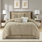 Ensemble de couette florale botanique Nanshing Taylor 7 pièces