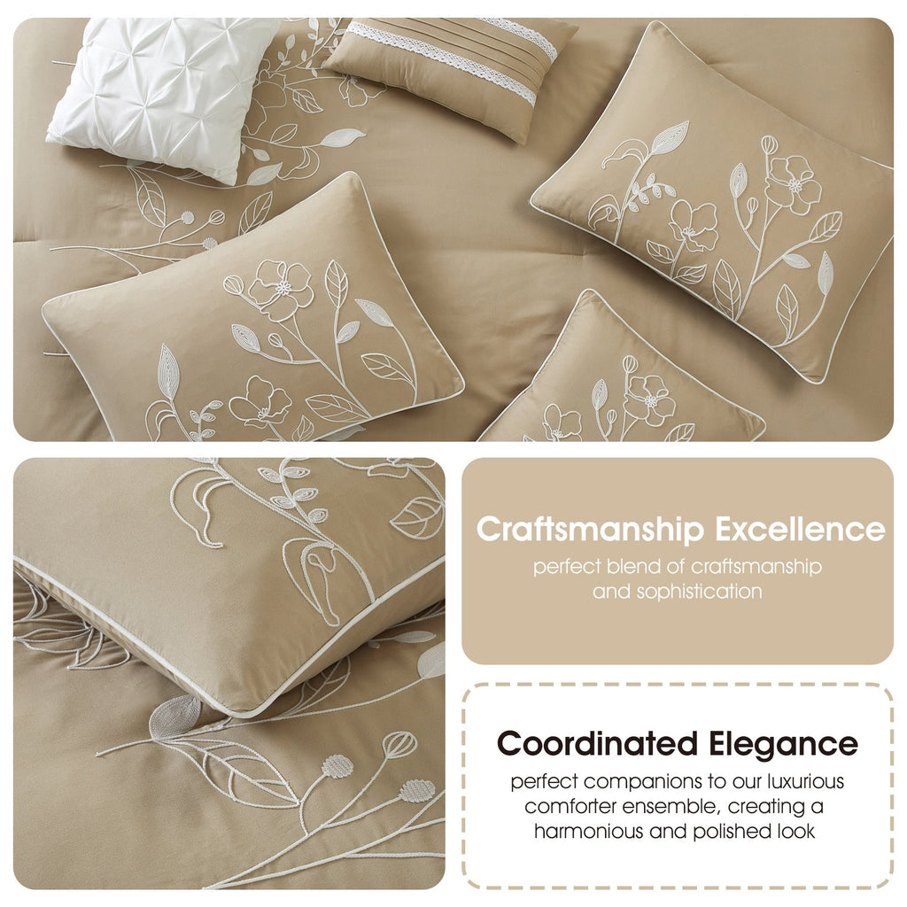 Ensemble de couette florale botanique Nanshing Taylor 7 pièces