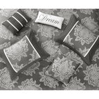 Ensemble de couette traditionnelle damassée Nanshing Tiana, 7 pièces
