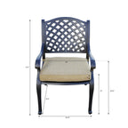 Ensemble de salle à manger de patio Nassau 11 pièces (avec 2 chaises pivotantes à bascule) et table à manger rectangulaire extensible 42 x 92 / 42 x 120 po
