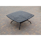 Ensemble de salle à manger de patio Nassau 9 pièces avec coussins sésame et table à manger carrée de 64 po