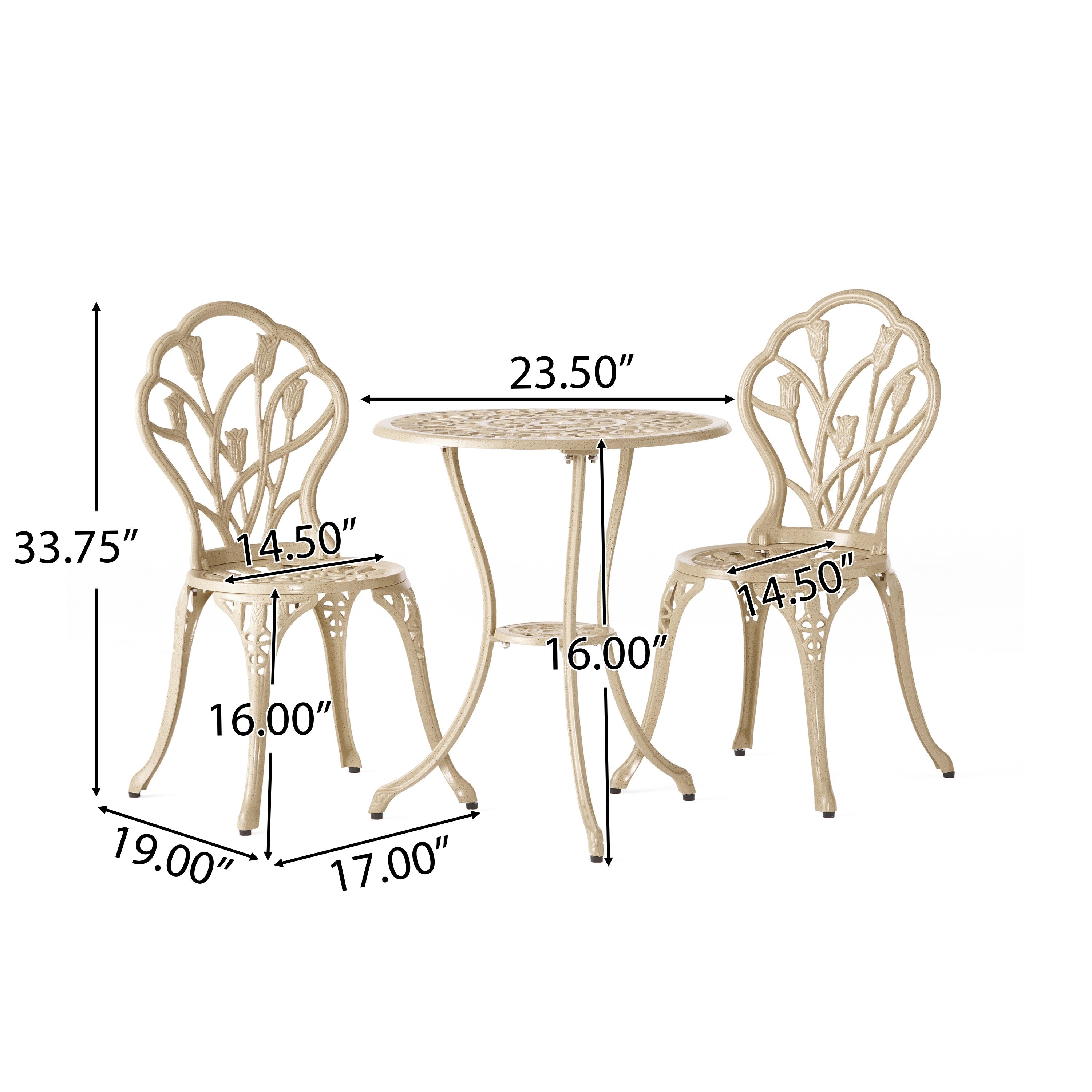 Ensemble de bistrot Nassau Sand par Christopher Knight Home