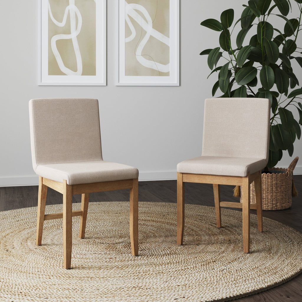Tabouret de bar moderne Gracie, chaise rembourrée en boucle et pieds en bois brossé