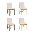 Tabouret de bar moderne Gracie, chaise rembourrée en boucle et pieds en bois brossé