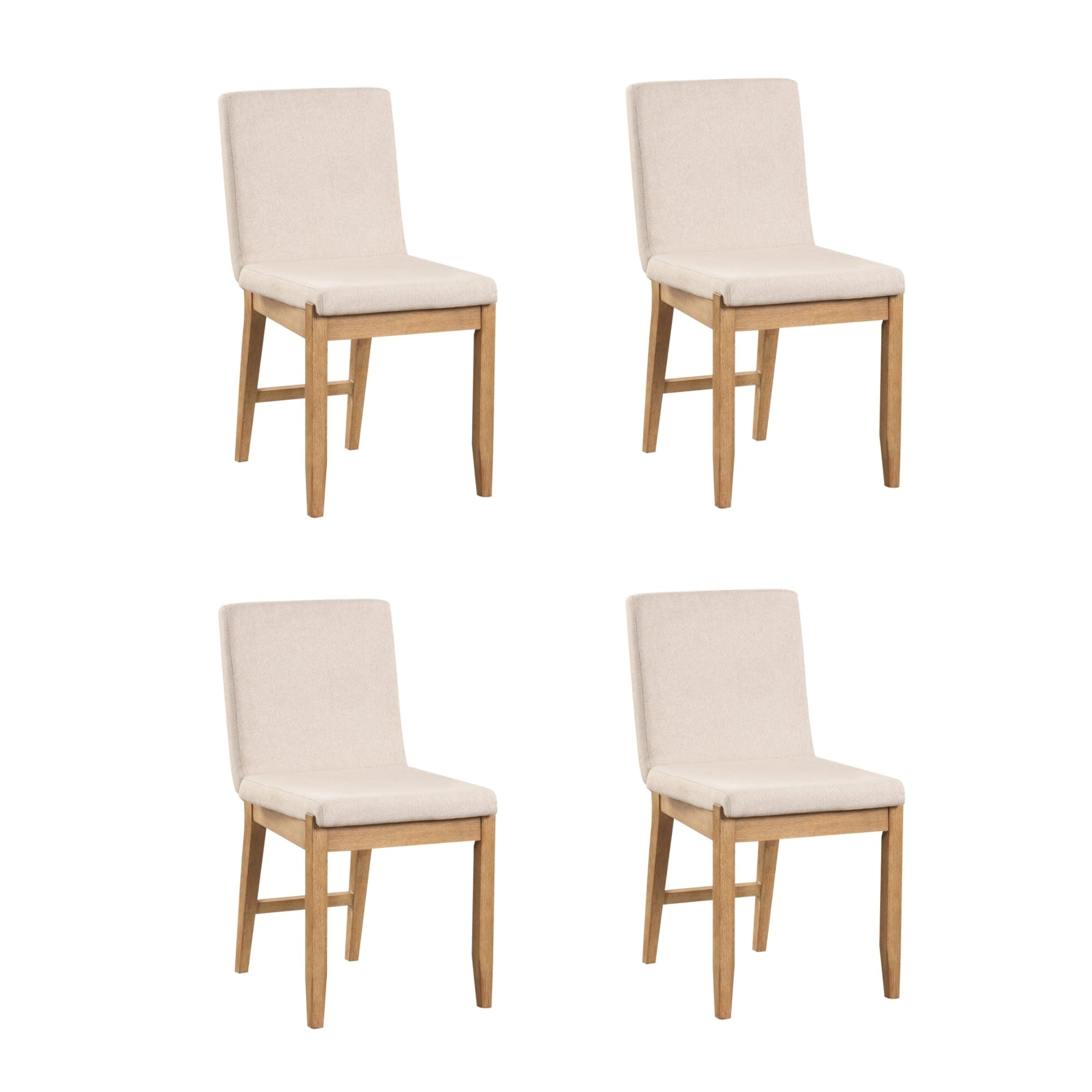 Tabouret de bar moderne Gracie, chaise rembourrée en boucle et pieds en bois brossé