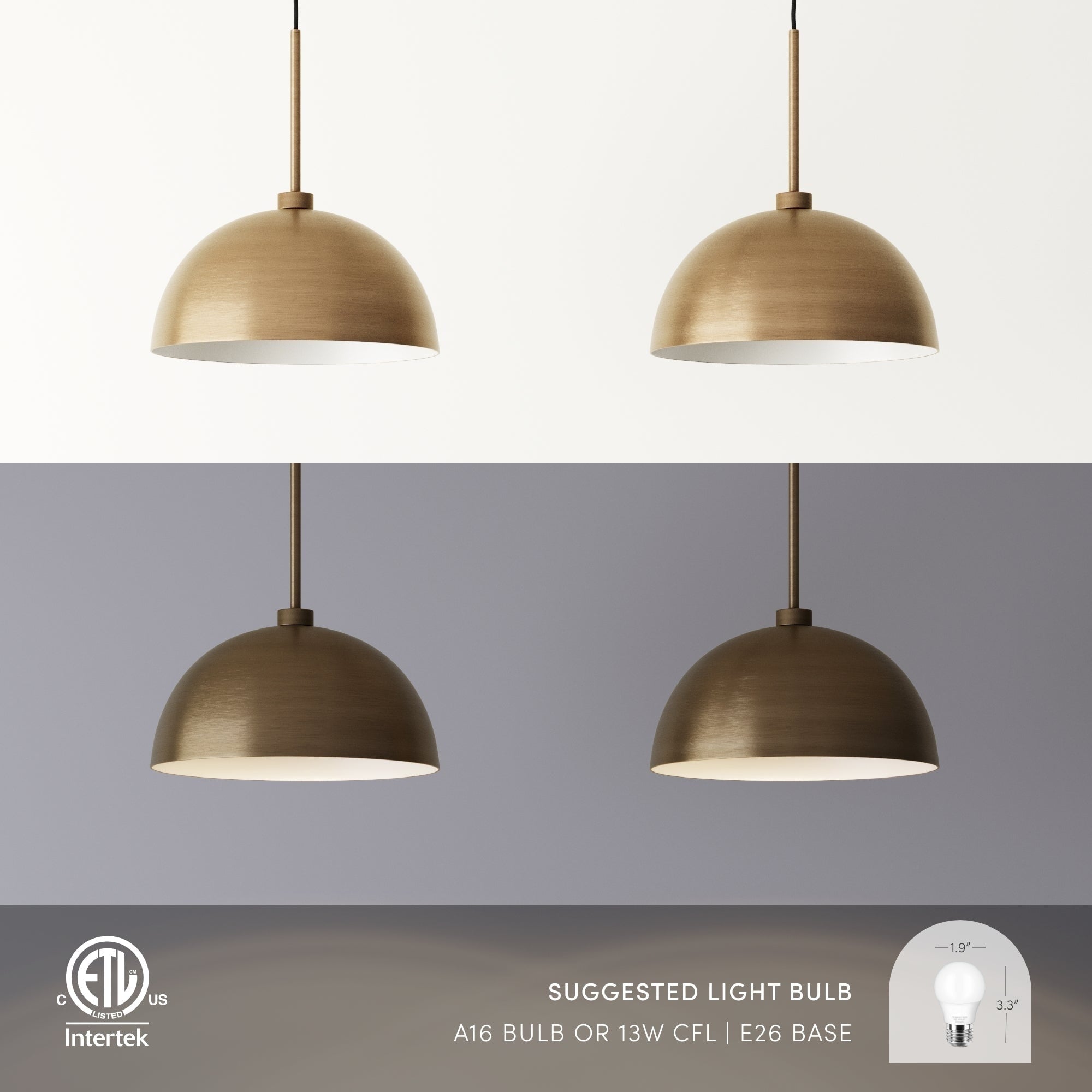 Luminaire suspendu moderne à 2 lumières pour îlot Percy de Nathan James, avec abat-jour en métal et cordon réglable