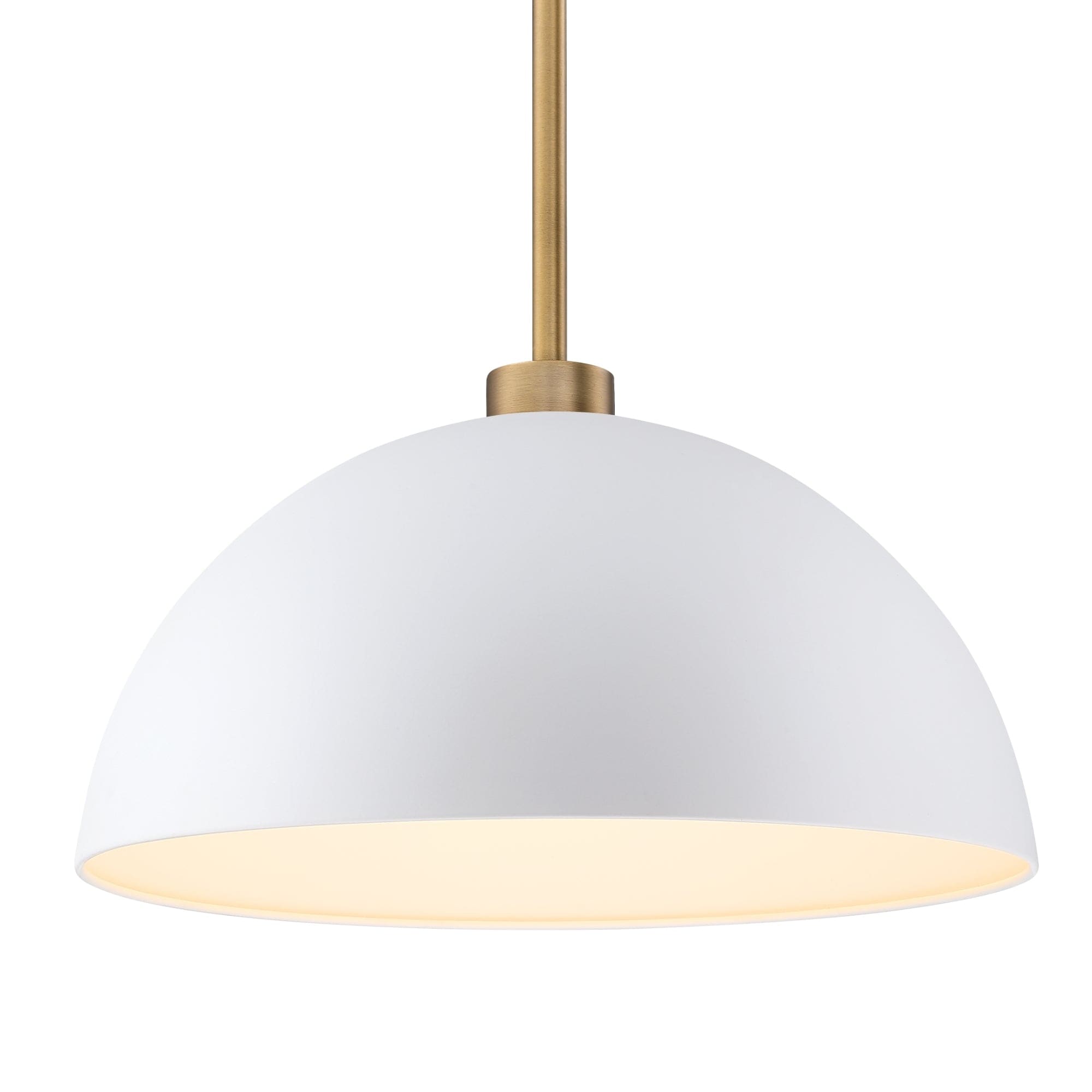 Luminaire suspendu moderne à 2 lumières pour îlot Percy de Nathan James, avec abat-jour en métal et cordon réglable