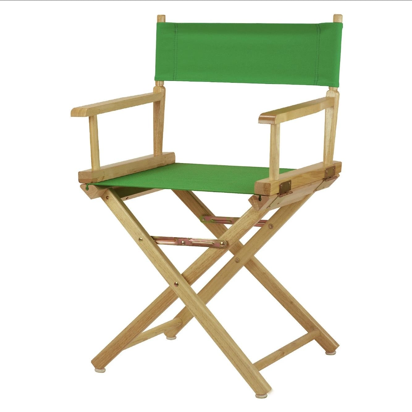 Chaise de réalisateur à cadre naturel de 18 pouces