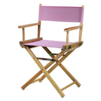 Chaise de réalisateur à cadre naturel de 18 pouces