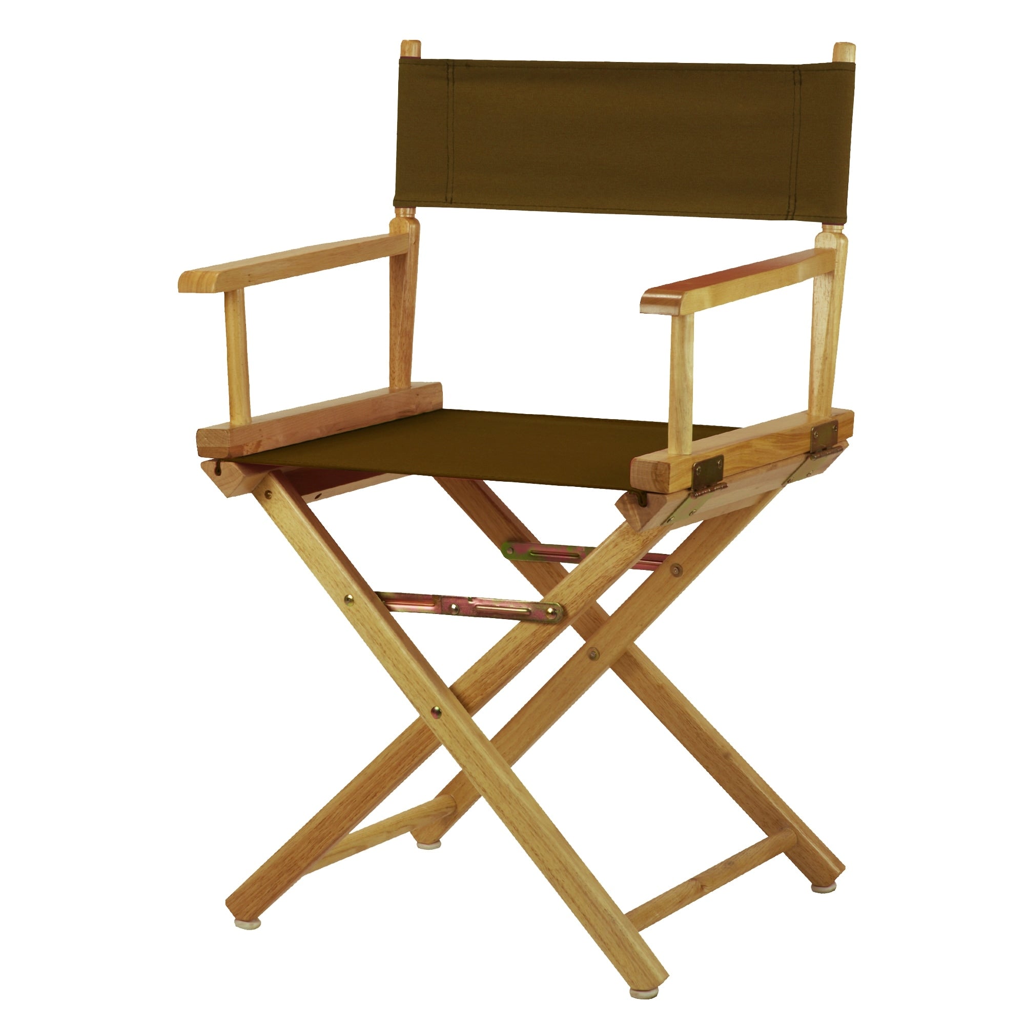 Chaise de réalisateur à cadre naturel de 18 pouces