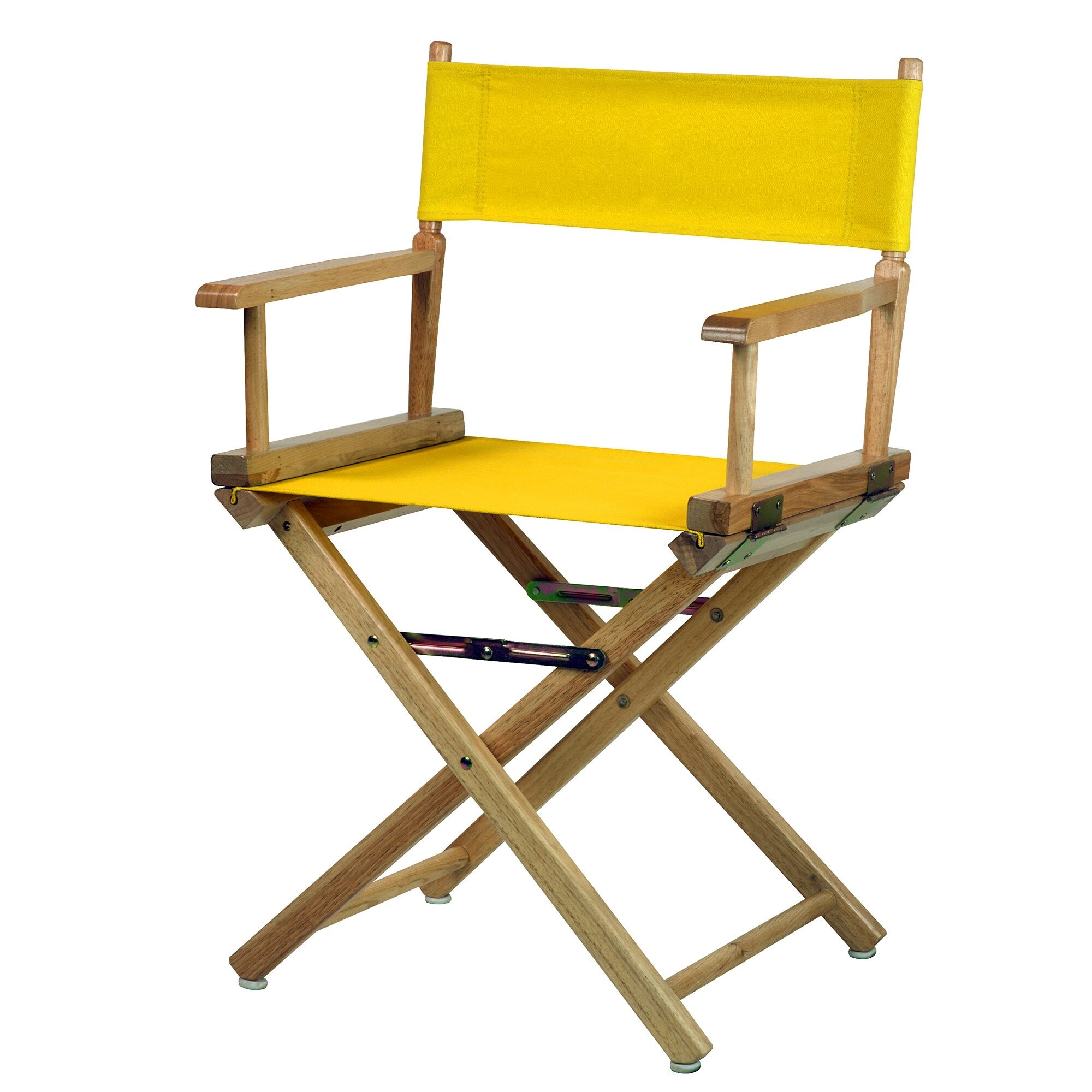 Chaise de réalisateur à cadre naturel de 18 pouces