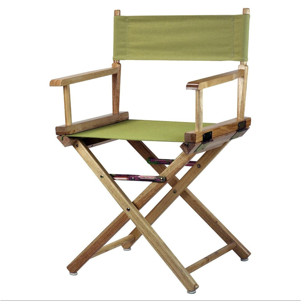 Chaise de réalisateur à cadre naturel de 18 pouces