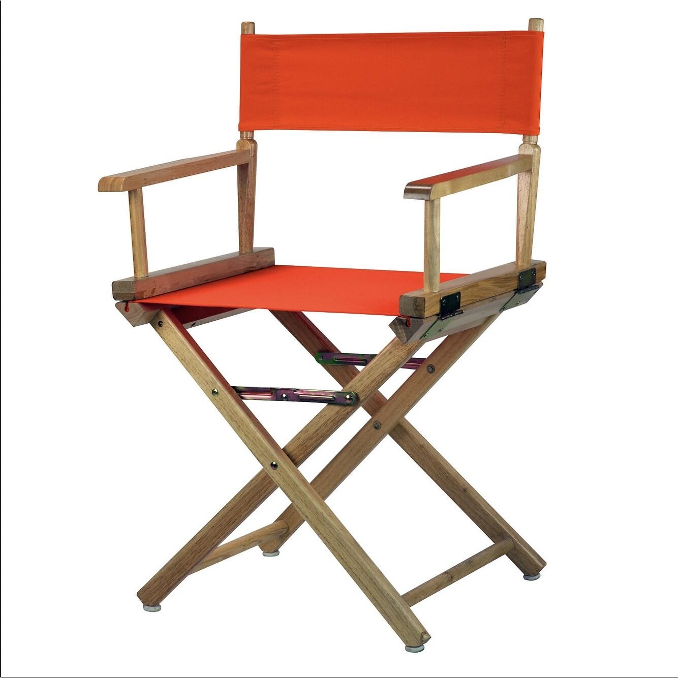 Chaise de réalisateur à cadre naturel de 18 pouces