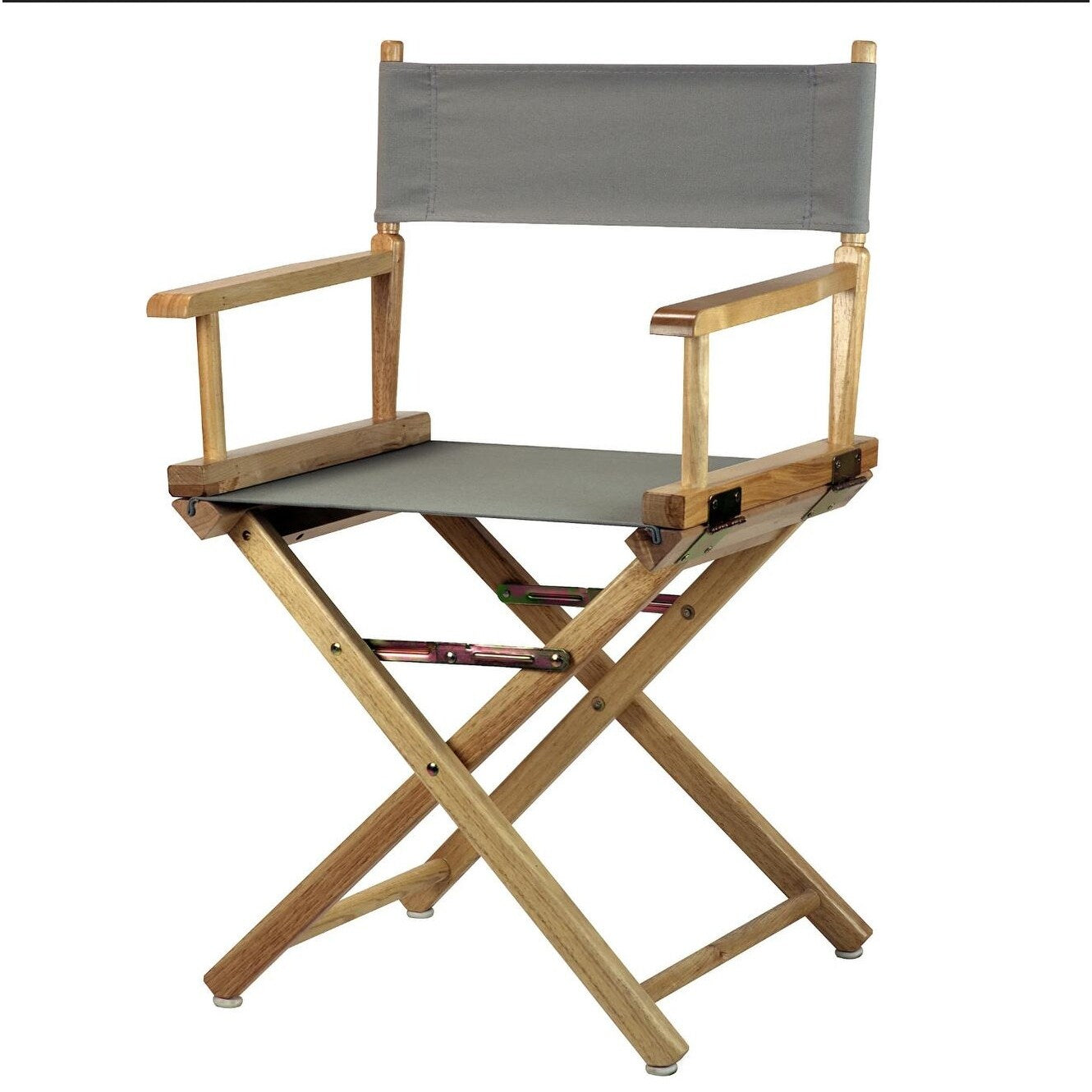 Chaise de réalisateur à cadre naturel de 18 pouces