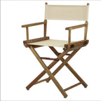 Chaise de réalisateur à cadre naturel de 18 pouces