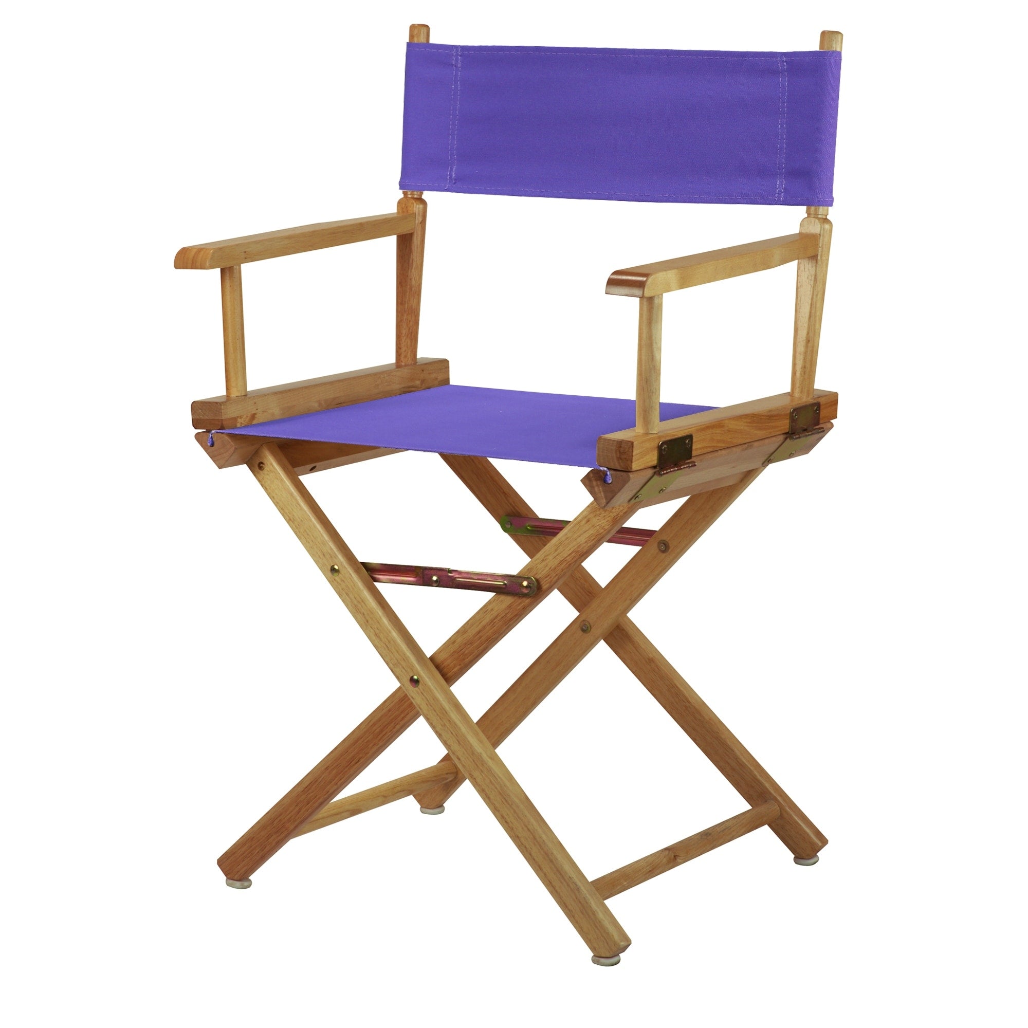 Chaise de réalisateur à cadre naturel de 18 pouces