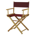 Chaise de réalisateur à cadre naturel de 18 pouces
