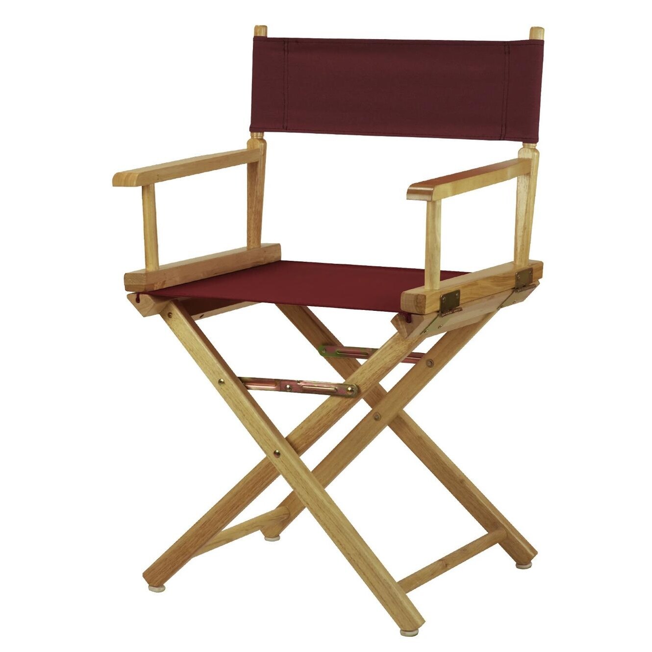 Chaise de réalisateur à cadre naturel de 18 pouces
