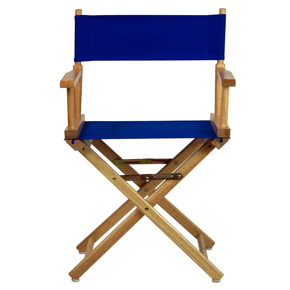 Chaise de réalisateur à cadre naturel de 18 pouces
