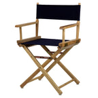 Chaise de réalisateur à cadre naturel de 18 pouces