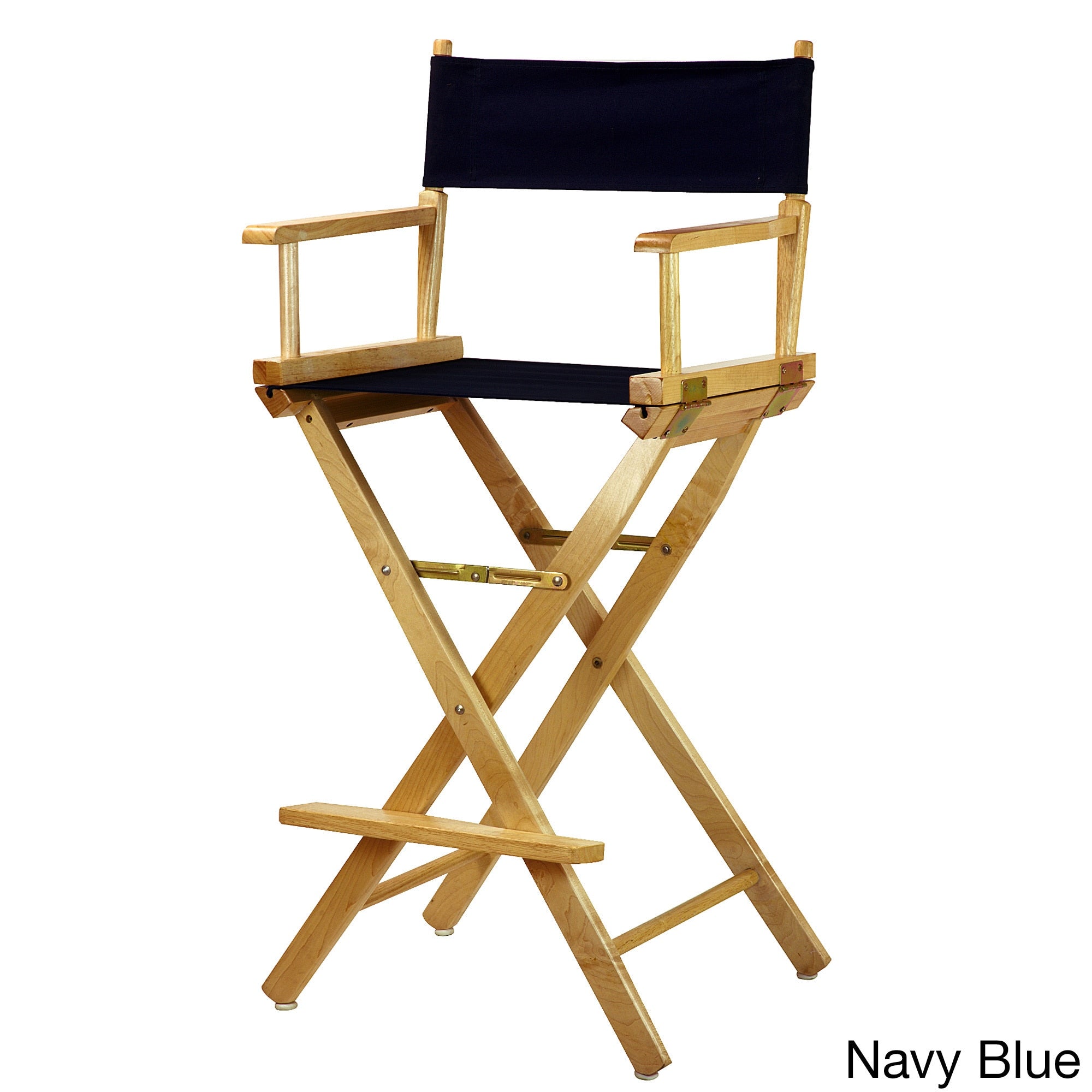 Chaise de réalisateur à cadre naturel de 30 pouces
