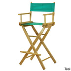 Chaise de réalisateur à cadre naturel de 30 pouces