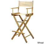 Chaise de réalisateur à cadre naturel de 30 pouces