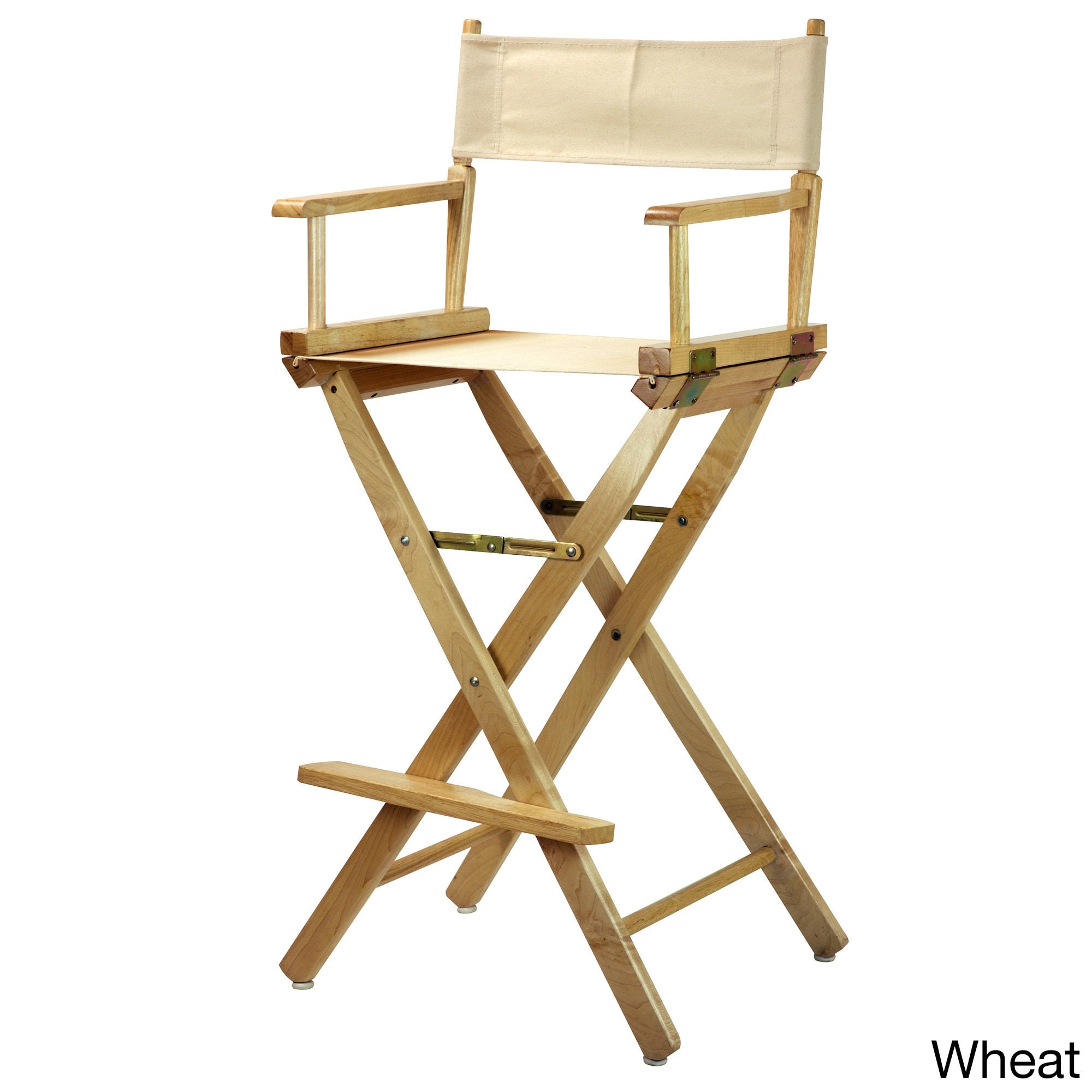 Chaise de réalisateur à cadre naturel de 30 pouces