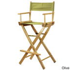 Chaise de réalisateur à cadre naturel de 30 pouces