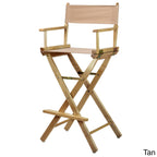Chaise de réalisateur à cadre naturel de 30 pouces