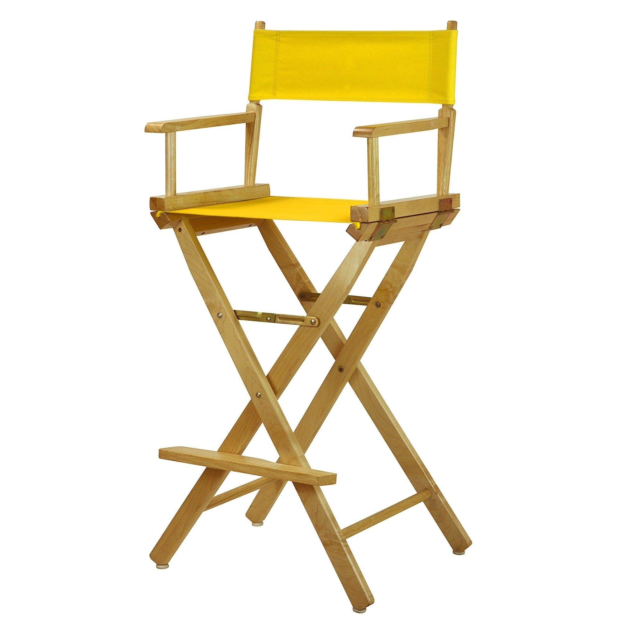 Chaise de réalisateur à cadre naturel de 30 pouces