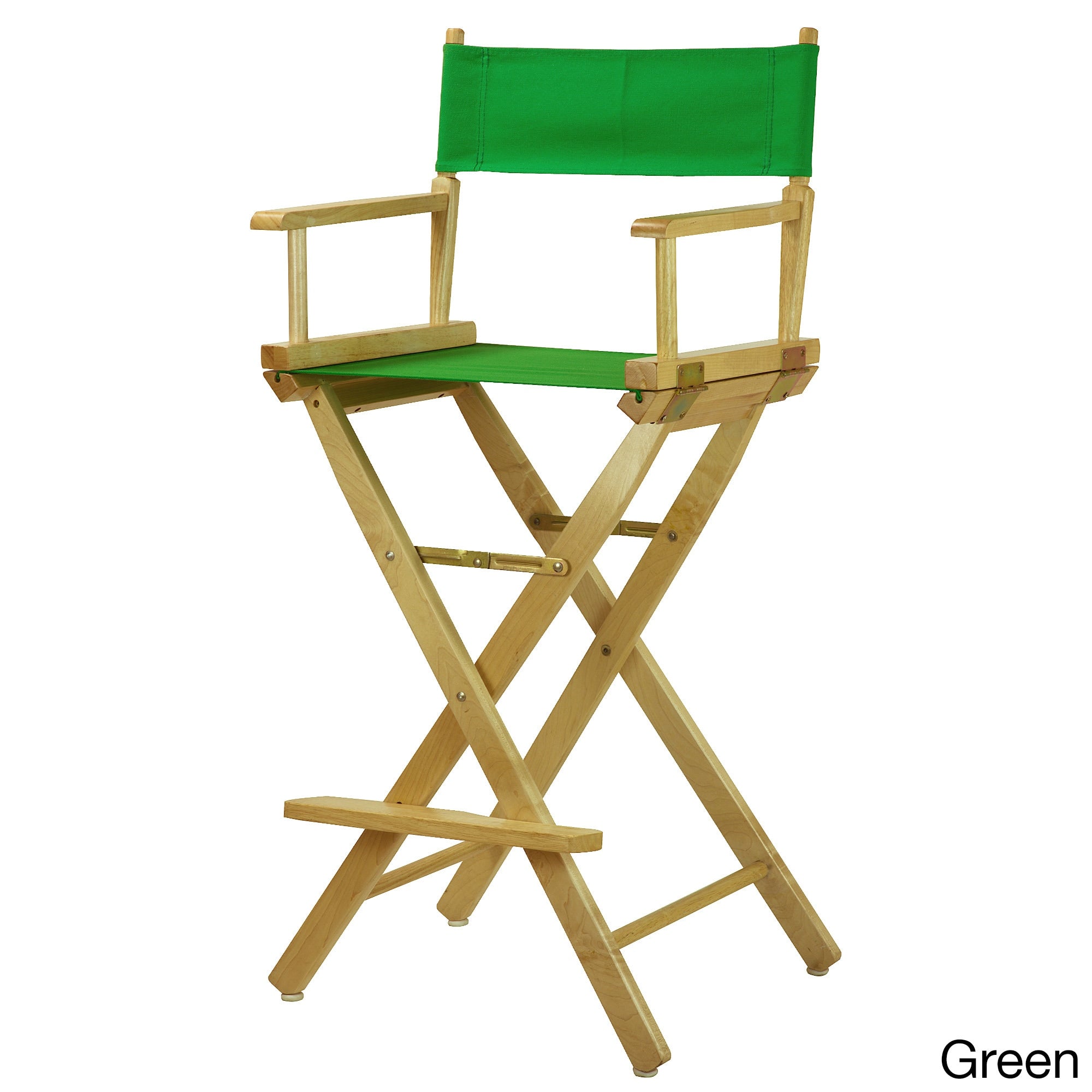 Chaise de réalisateur à cadre naturel de 30 pouces