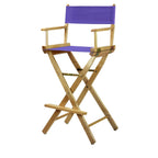 Chaise de réalisateur à cadre naturel de 30 pouces
