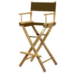 Chaise de réalisateur à cadre naturel de 30 pouces
