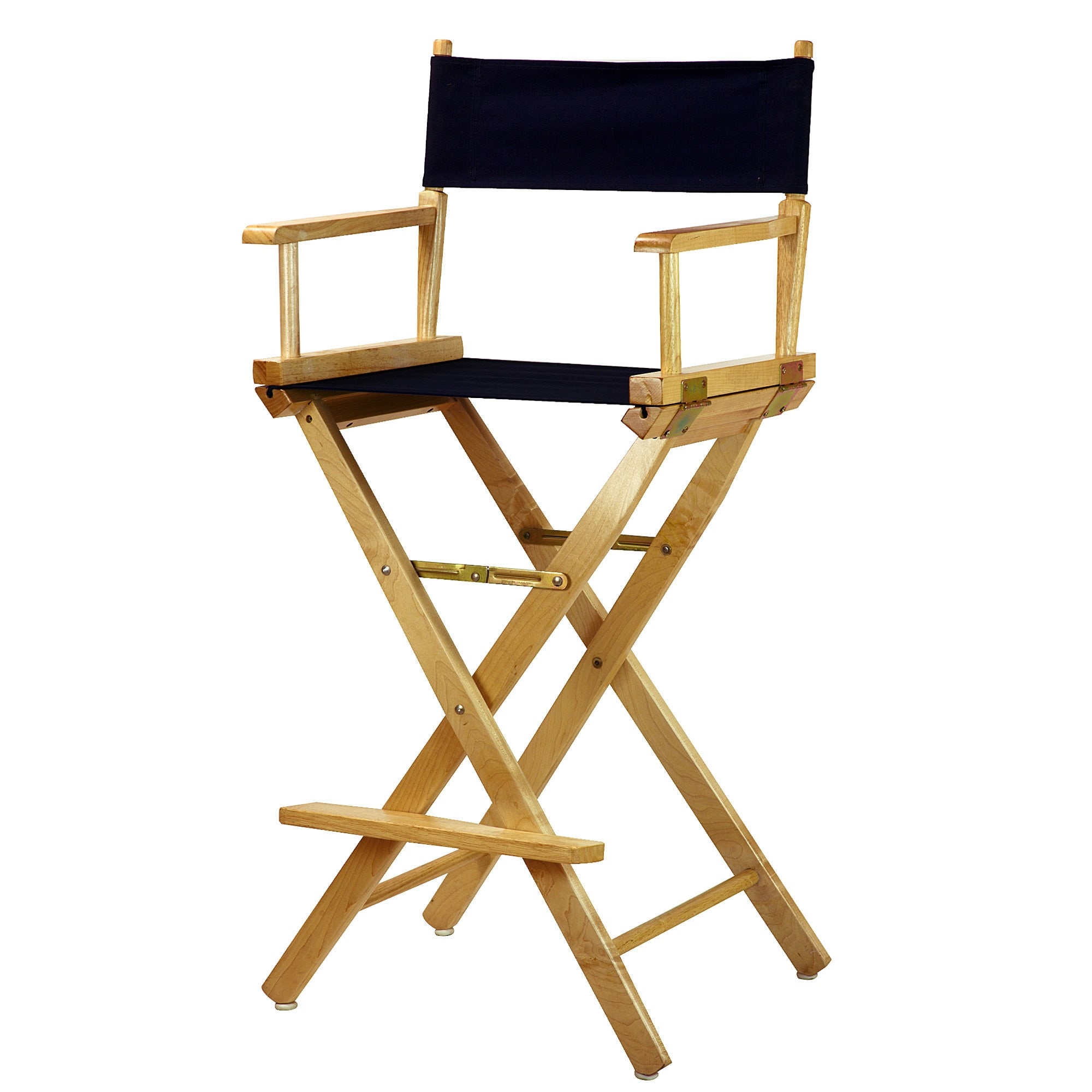 Chaise de réalisateur à cadre naturel de 30 pouces