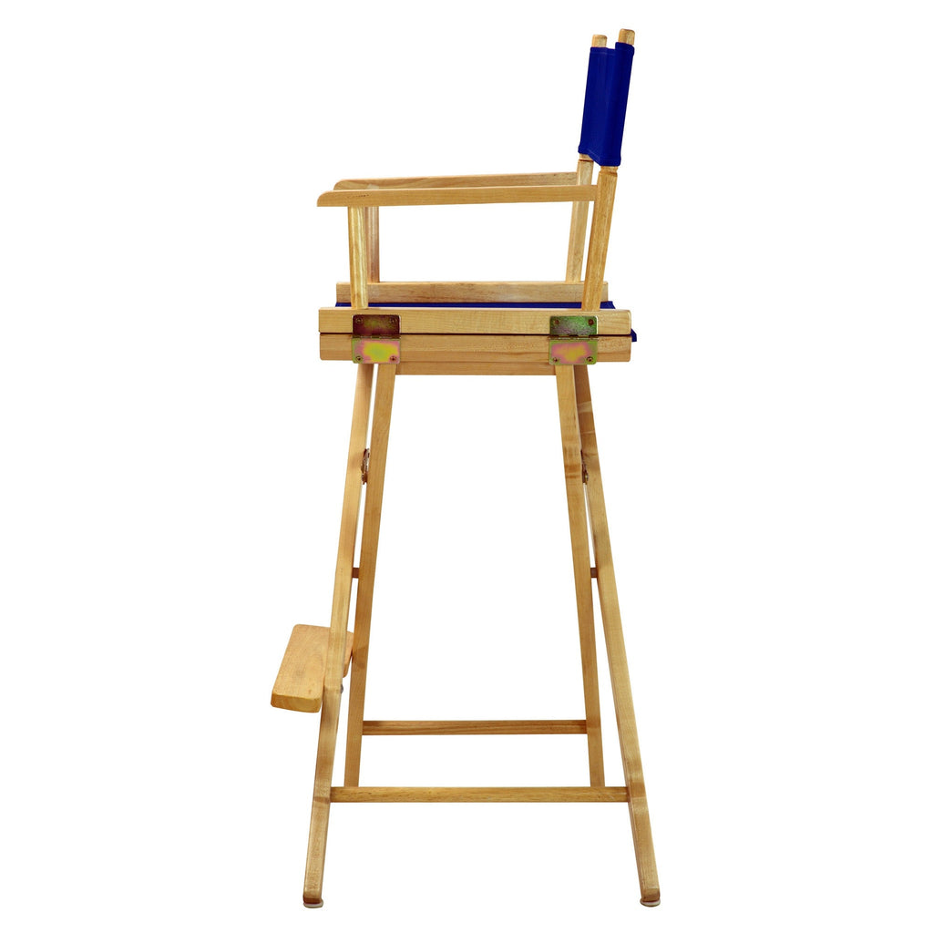 Chaise de réalisateur à cadre naturel de 30 pouces