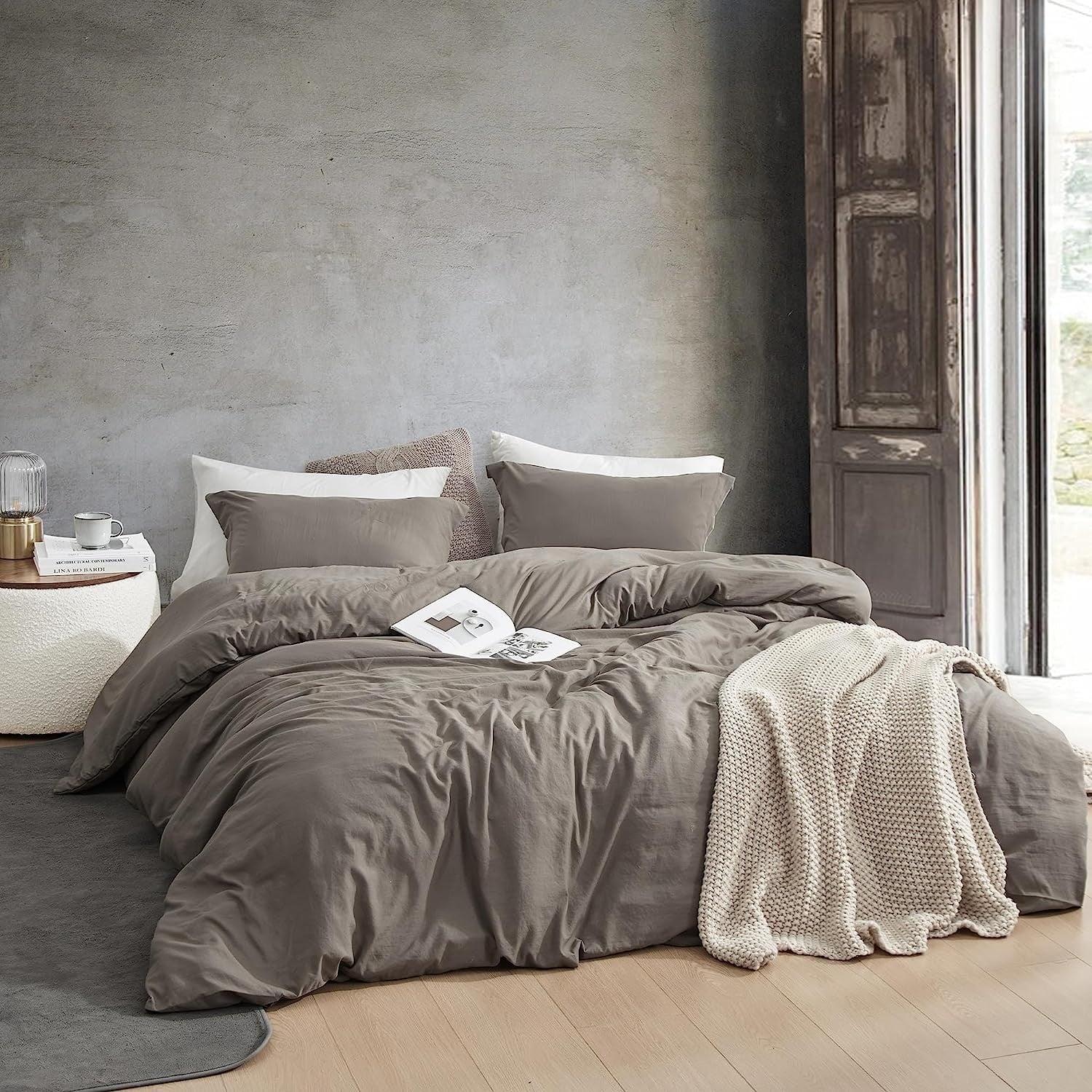 Parure de lit Natural Loft King Solid