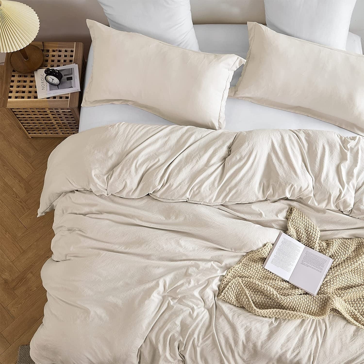 Parure de lit Natural Loft King Solid