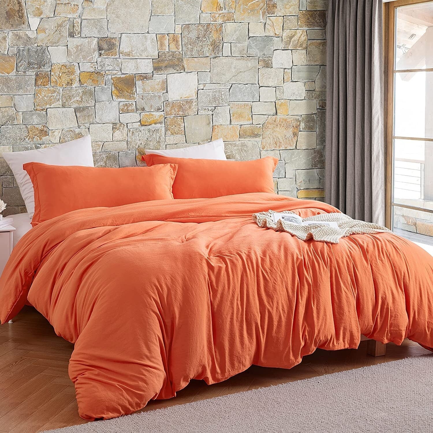 Parure de lit Natural Loft King Solid